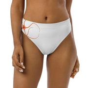 Orange Starfish Bikini Bottoms | Ophiopleura borealis by Prince Albert of Monaco | Recycled High-Waisted Swimwear | Eco-Friendly Marine Art