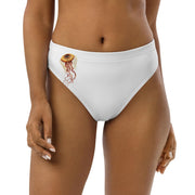 Minimalist Jellyfish Bikini Bottoms, Chrysaora mediterranea, Ernst Haeckel, Recycled High-Waisted Swimwear, Eco-Friendly Ocean-Inspired