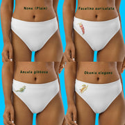 Nudibranch-4 choices-High-Waisted Bikini Bottoms | Ernst Haeckel Sea Slug Print | Recycled Eco-Friendly Swimwear Swimsuit Bottom