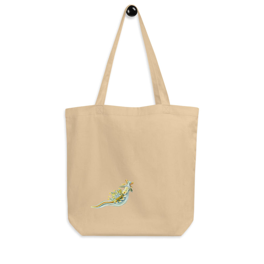 Ancula Gibbosa Nudibranch Tote Bag | Vintage Ernst Haeckel Sea Slug Illustration | Eco-Friendly Organic Cotton Bag | Minimalist Ocean Art