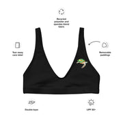Recycled padded bikini top