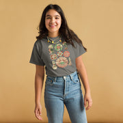 Scyphozoa Jellyfish Youth T-Shirt, Ernst Haeckel 1899 Marine Biology Art, True Jellyfish Anatomy, Gildan 5000B Ocean Science Kids Tee