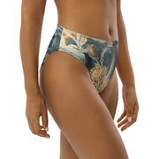 Ocean Life High-Waisted Bikini Bottoms | James M. Sommerville 1859 Art | Vintage Submarine Illustration | Recycled Eco-Friendly Swimwear