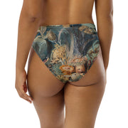Ocean Life High-Waisted Bikini Bottoms | James M. Sommerville 1859 Art | Vintage Submarine Illustration | Recycled Eco-Friendly Swimwear