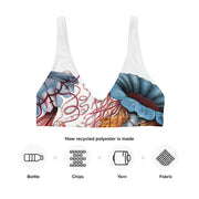 Discomedusae Bikini Top | Ernst Haeckel Jellyfish Art | Recycled Padded Swimwear | Eco-Friendly Scientific Illustration Print