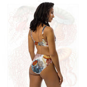 Discomedusae Jellyfish Bikini Set | Ernst Haeckel Two-Piece Swimsuit | Recycled Eco-Friendly Swimwear | Vintage Marine Biology Art