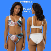 Discomedusae Jellyfish Bikini Set | Ernst Haeckel Two-Piece Swimsuit | Recycled Eco-Friendly Swimwear | Vintage Marine Biology Art