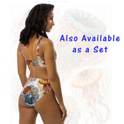 Discomedusae Bikini Top | Ernst Haeckel Jellyfish Art | Recycled Padded Swimwear | Eco-Friendly Scientific Illustration Print