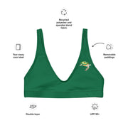 Recycled padded bikini top