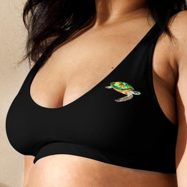 Recycled padded bikini top