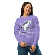 Hammerhead Shark Anatomy Long Sleeve Shirt – Comfort Colors 6014