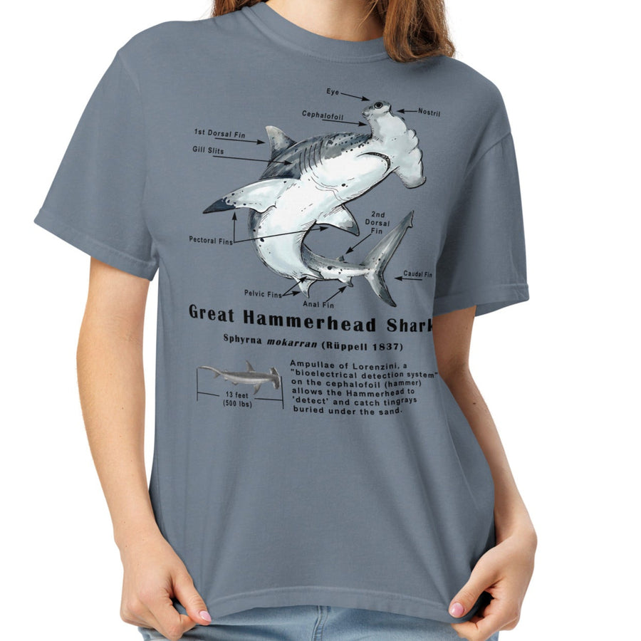 Hammerhead Shark Anatomy T-Shirt