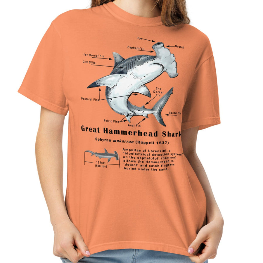 Hammerhead Shark Anatomy T-Shirt