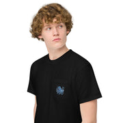 Blue Octopus Unisex garment-dyed pocket t-shirt