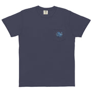 Blue Octopus Unisex garment-dyed pocket t-shirt