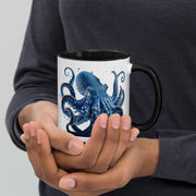 Blue Octopus Mug – Ocean Art Coffee Cup in 11oz or 15oz