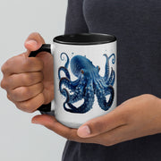 Blue Octopus Mug – Ocean Art Coffee Cup in 11oz or 15oz