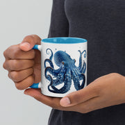 Blue Octopus Mug – Ocean Art Coffee Cup in 11oz or 15oz