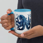 Blue Octopus Mug – Ocean Art Coffee Cup in 11oz or 15oz