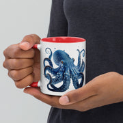Blue Octopus Mug – Ocean Art Coffee Cup in 11oz or 15oz