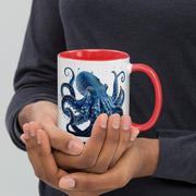 Blue Octopus Mug – Ocean Art Coffee Cup in 11oz or 15oz