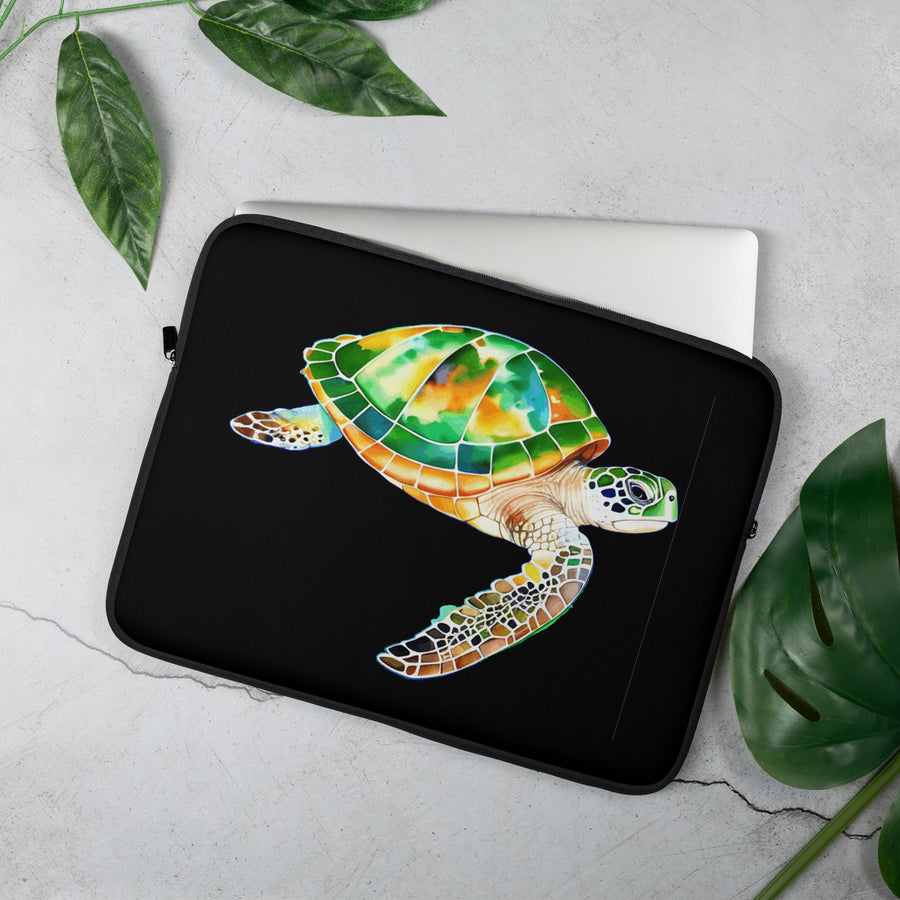 Green Sea Turtle Laptop Sleeve